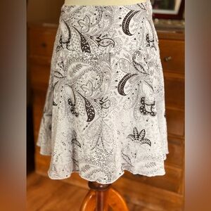 Agenda Paisley Floral A-Line Skirt